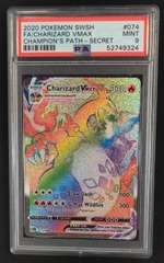 PSA 9 MINT Charizard VMAX 074/073 Champion's Path Pokemon Graded Card